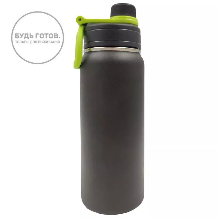 Термобутылка Haers HGD-680-001 680ml чёрная с доставкой по России | BreadyФото 1