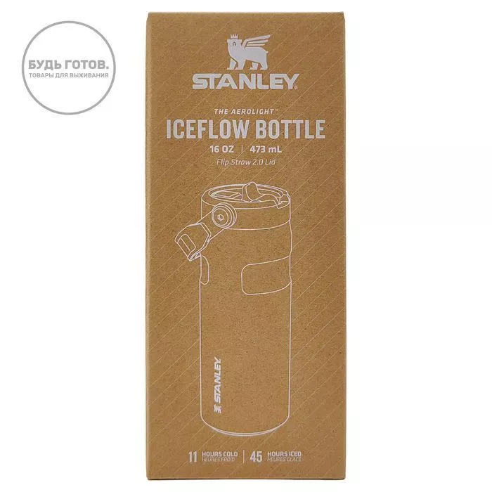 Stanley aerolight iceflow bottle 473 ml ash 10-12979-001 с доставкой по России и в Казахстан | BreadyФото 5