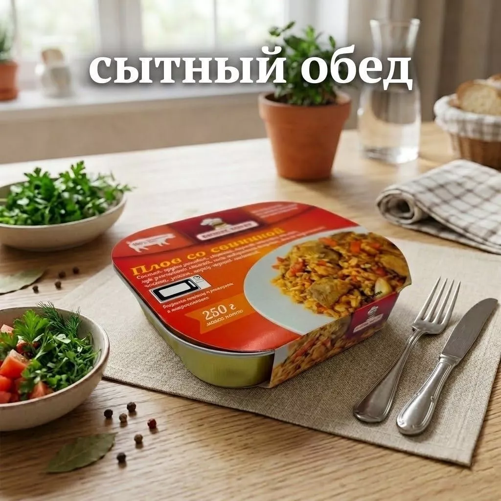 Плов со свининой Л4, 250 г (Бизнес Повар) с доставкой по России | BreadyФото 7