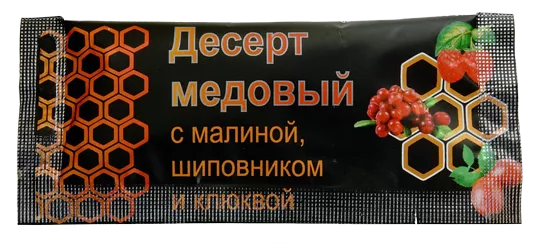 Десерт медовый с малиной, шиповником и клюквой 20 г с доставкой по России и в Казахстан | Bready
