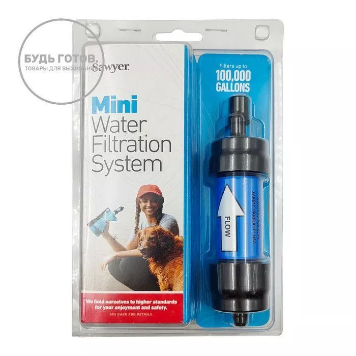 Фильтр для воды Sawyer MINI filter (синий) с доставкой по России | BreadyФото 0