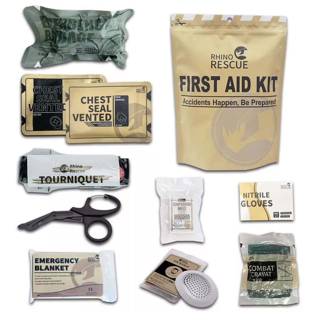 Набор первой медицинской помощи Rhino Rescue First Aid Kit (10 предметов) с доставкой по России и в Казахстан | Bready