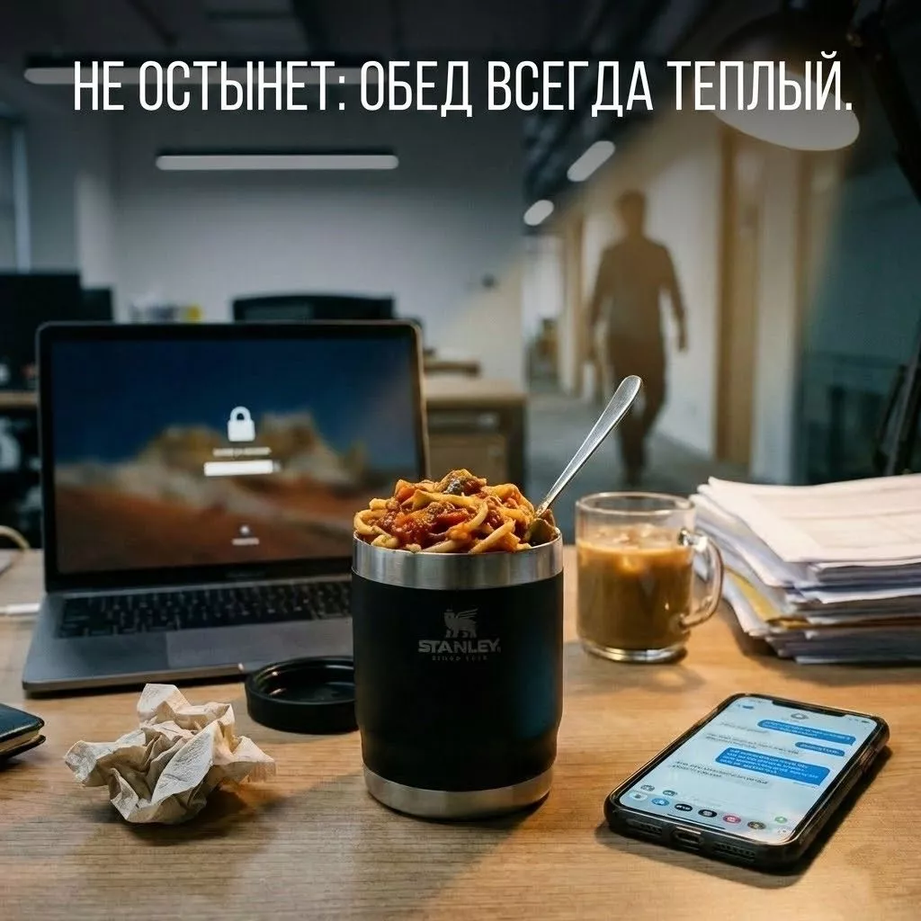 Термос для еды STANLEY ADVENTURE TO-GO FOOD JAR, черный,10-10836-016, 532 ml с доставкой по России | BreadyФото 4