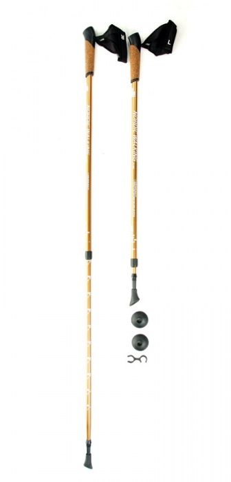 Телескопические палки для скандинавской ходьбы Kaiser Sport Nordic Walking Gold с доставкой по России и в Казахстан | Bready