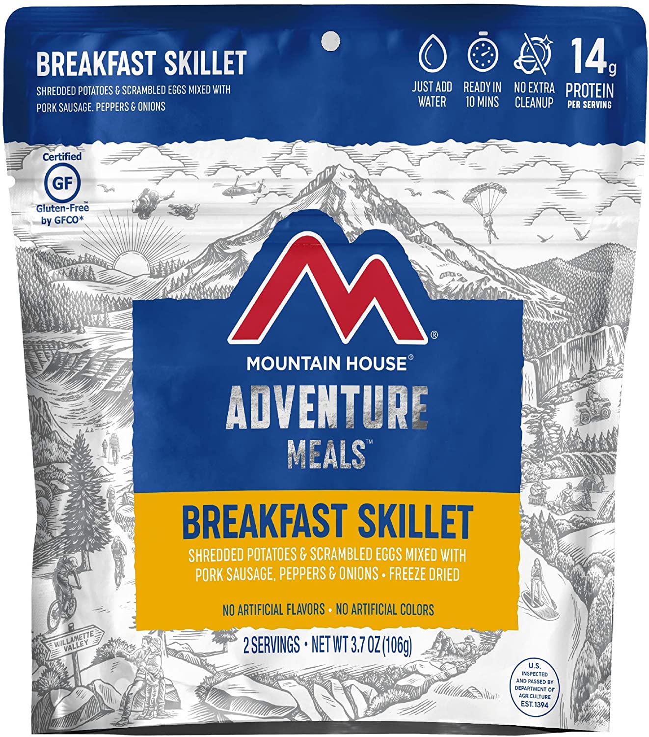 Горный завтрак Mountain House Маунтин Хаус BREAKFAST SKILLET 106 г с доставкой по России и в Казахстан | BreadyФото 1