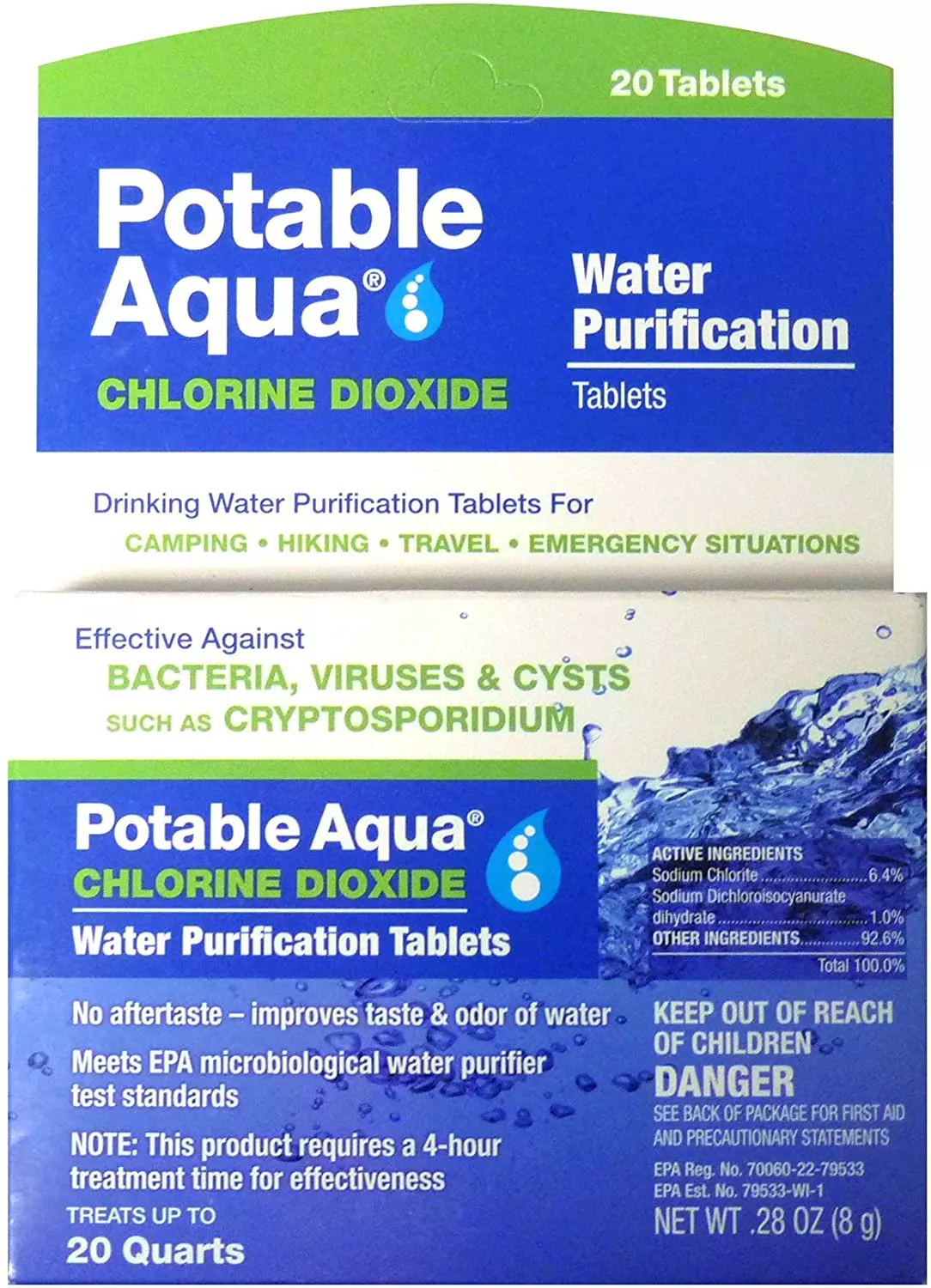 Таблетки для обеззараживания воды Potable Aqua №10 с доставкой по России и в Казахстан | BreadyФото 1