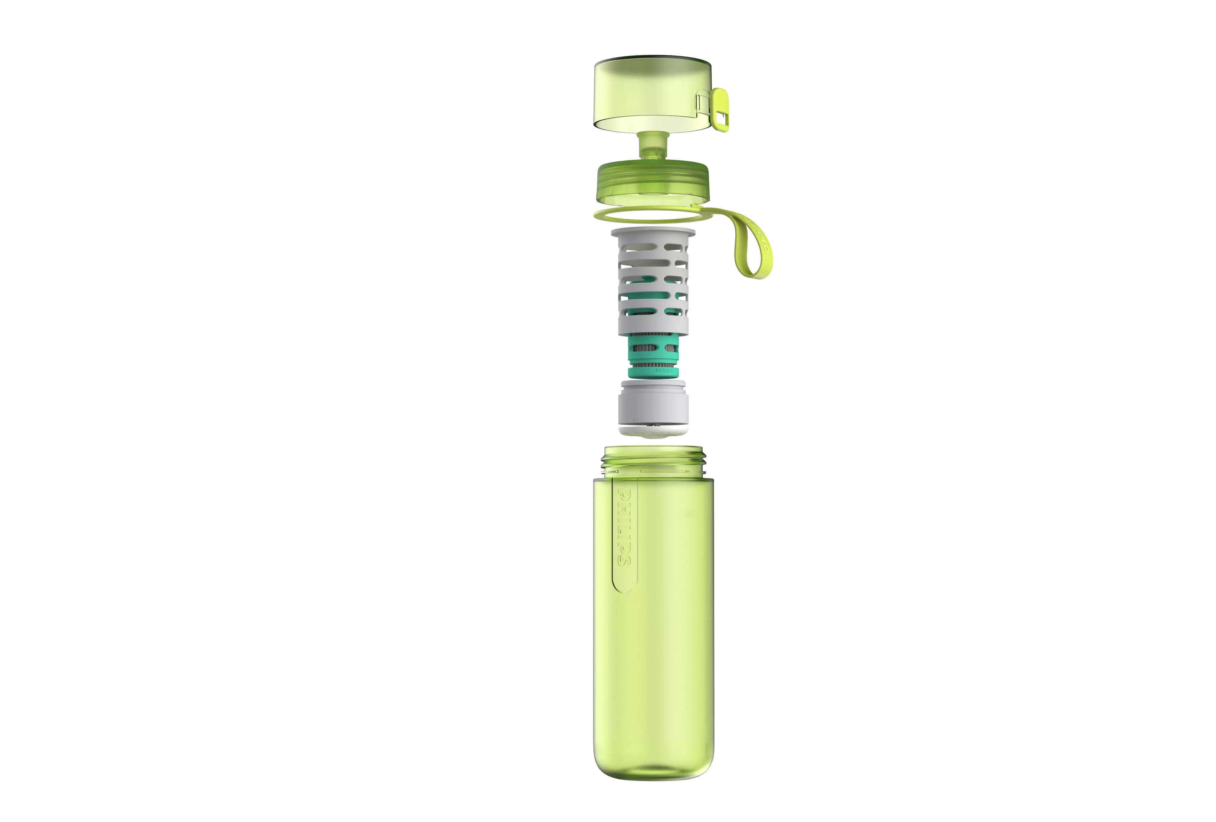 PHILIPS Бутылка-фильтр для туризма, серия Adventure AWP2722LIR/ 58 (зеленый) с доставкой по России и в Казахстан | BreadyФото 1